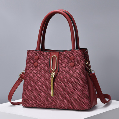New large-capacity one-shoulder handbag versatile simple temperament women's bag