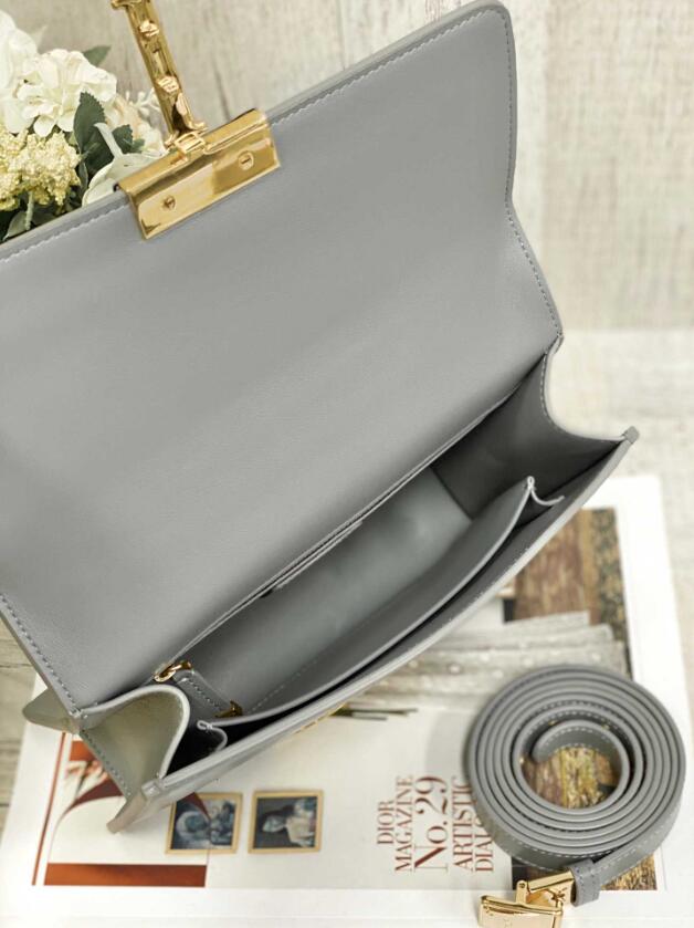 30 MONTAIGNE BAG Gray Box Calfskin